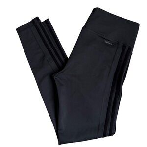 Adidas Women's 3 Stripe Active Tights Workout Pants (Charcoal Grey) - Size Large